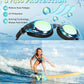 Aegend 2 Pack Kids Goggles, Swimming Goggles for Kids Age 4-16 Boys and Girls Youth, Anti-Fog Waterproof Anti-UV Pool Goggles