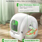 PETKIT PuraMax 2 Automatic Self Cleaning Litter Box, Anti-Leakage Multi-Cat Compatible Smart Cats Litter Box, Safety Sensors App Control Include Triple Odor Removal Litter Mat Trash Bags