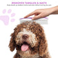 Poodle Pet Dog Combs for Grooming | 2 Pack | Stainless Steel Teeth Easily Remove Dirt | Proper Care Prevents Knots and Mats for Long and Short Haired Pets | Anti-Slip Comfort Grip Handle (Purple)
