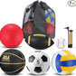 Libima 6 Pcs Multi Sport Ball Set Official Size Football, Basketball, Soccer, Volleyball, Playground Ball, Baseball with Sports Equipment Bag Pump for Teen Adult Christmas School Gift