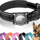 Upgraded AirTag Dog Collar, IP68 Waterproof Dog Collar with Apple Air Tag Holder, Reflective Adjustable Heavy Duty Dog Collars with Soft Padded for Small, Medium and Large Dogs,Black, L