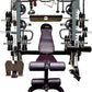 MiM USA Hercules EX, Commercial All in One Gym Machine w/400 lb Weight Stack, Adj Bench, Jammer Arms, Leg Press, Leg Extension, Arm Curl, LAT Seat & Complete Attachment