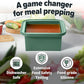 2-Cup Silicone Freezer Trays with Lids – Perfect for Meal Prep, Portion Control, and Easy Freezing-Meal Prep Container Molds for Soup,Leftovers (Green, 4 pack)