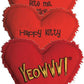 Yeowww! Heart Attack Pack: 3X 100% Organic Catnip Heart Cat Toys, Each with a Different Phrase