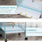 PawHut Large Bird Cage with 1.7 ft. Width for Wingspan, Bird Aviary Indoor with Multi-Door Design, Fit for a Canary, Finch, Conure, 55", Light Blue