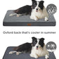 Bedsure Large Dog Bed for Crate - Orthopedic Flat Pet Beds with Removable Washable Cover, Egg Crate Foam Crate Mat, Suitable for Pet Up to 50 lbs
