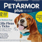 PetArmor Plus Flea and Tick Prevention for Dogs, Dog Flea and Tick Treatment, 12 Doses, Waterproof Topical, Fast Acting, Medium Dogs (23-44 lbs)