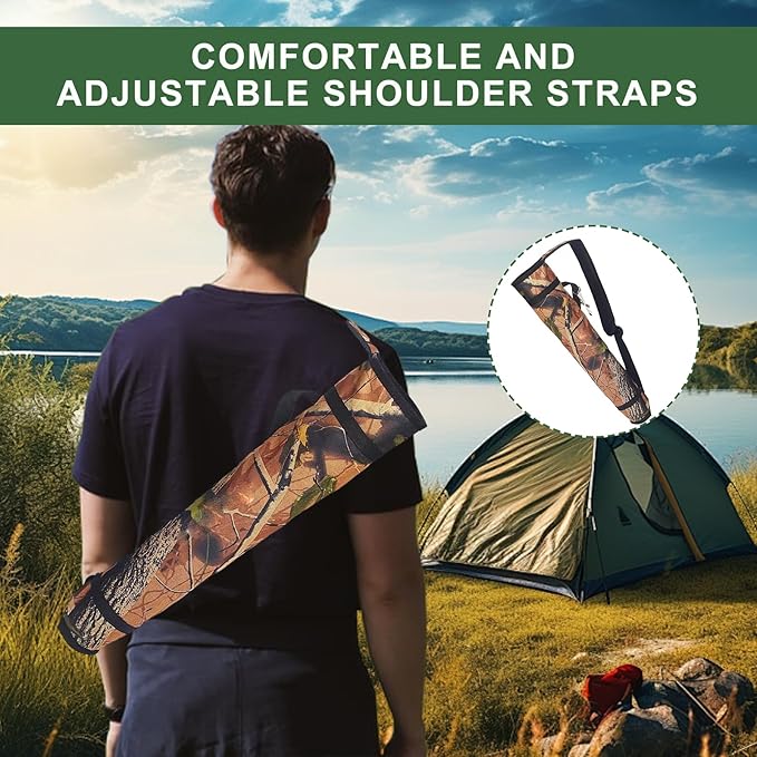 Archery Quiver Back and Hip Quivers Adjustable Arrow Backpack Bag Holder Side Hip Arrows Bag for Compound Recurve Bow Practice Target Hunting
