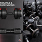 Yaheetech Adjustable Dumbbell Set 28/40/52.5/90LBS Adjustable Dumbbells Fast Adjust Dumbbell Weight Set with Anti-Slip Handle and Tray for Men/Women Home Gym Strength Training Equipment Single/Pair