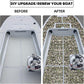 FOCEAN Boat Flooring EVA Foam Boat Decking Faux Teak Marine Flooring Boat Mat Boat Carpet Sheet for Motorboat RV Yacht Kayak Surfboard, 94.5"x 47.2"/35.4"/23.6"/15.7"