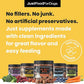 JustFoodForDogs Hip + Joint Soft Chews Mobility Supplement for Dogs with Glucosamine and Chondroitin, Superfood Blend, Human Grade, Plant-Based - 45 Count