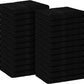 Avalon Salon Towel - Black Hand Towels Bulk Pack of 24-100% Cotton Absorbent Spa, Facial & Gym Towels for Working Out - 16x27 Inches (Not Bleach Proof)