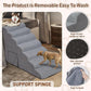 Dog Stairs & Steps for High Beds 30-36 inches High Tall, LitaiL 33inch 7 Steps Pet Stairs/Steps for High Beds Small Large Dogs, Non-Slip Dog Ramps/Ladder for Old Dogs/Cats