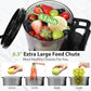 Cold Press Juicer, 6.5" Extra Large Feed Chute Juicer Machines, 350W Slow Masticating Juicer Machines with High Juice Yield for Whole Vegetables & Fruits, BPA Free, Black, Easy to Clean