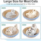 Cat Scratcher, 17.7x17.7 inches Cardboard Cat Scratchers for Indoor Cats, Large Cat Scratching Board, Round Bowl Cat Scratch Pad Bed with Catnip