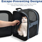 Apollo Walker Dog & Cat Carrier Backpack for 4-15lb Pets - Ventilated Safe Design with Padded Back Support, Breathable Mesh Pet Backpack for Hiking, Travel, Outdoor (Navy)