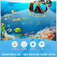 Greatever Dry Snorkel Set,Panoramic Wide View,Anti-Fog Scuba Diving Mask,Professional Snorkeling Gear