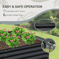 Domi Raised Garden Beds Outdoor, 8x4x1.5Ft Thickening Tall Metal Rectangular Deep Root Box Planter for Vegetables, Flowers, Herbs, and Succulents 1.5" Deep w/ 342 Gallon Capacity - Dark Gray