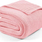 L'AGRATY Knitted Weighted Blanket - 50"x60" 10lbs Cooling Chunky Knit Heavy Blanket for Adults Braided Crochet Throw Thick Cable Yarn Knit Decorative No Beads Evenly Weighted Machine Washable