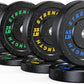 GIKPAL 2-Inch Bumper Plates High Bounce - Rubber Olympic Weight Plates Set for Home Gym, Barbell Plates for Weight Lifting Strength Training,