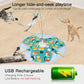Interactive Cat Toys, 2025 Upgraded Automatic Cat Toy for Indoor Cat, Kitten Toys for Bored Indoor Adult Cats, Hide and Seek Cat Toy with Moving Feather, USB Rechargeable
