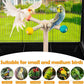 Rotating Bird Perches Toy, Interactive Spinning Parrot Parakeet Toys, Wooden Exercise Stand Bird Cage Accessories for Budgies,Cockatiels,Small Birds