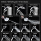 High Pressure Rain Shower Head: Upgrade Shower Heads with Handheld Spray Combo with Fixed Showerhead and 10 Sprays Handheld Shower Head, Detachable Shower head Built-in Magnetic Docking and Power Jets