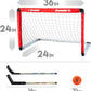 Franklin Sports 36" NHL Hockey Goal with 2 Sticks - Youth Hockey Goal and Stick Set - Official NHL Product