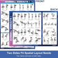 Dumbbell Workout Poster Set (2 Pack) - Workout Charts for Home Gym, Volume I & II - 18" x 24" with Enlarged Dumbbell Exercise Illustrations