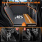 MIXJOY Back Seat Extender for Dogs, Hard Bottom Dog Car Seat Cover for Back Seat Protector, Waterproof Dogs Backseat Cover for Car, Foldable Dog Hammock for Car Travel Accessories, Black