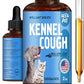 Dog Cough Treatment Liquid • Kennel Cough for Dogs & Cats • for Breathing During All Life Cycle • Marshmallow Root + Mullein Leaf in The Composition • Natural Supplement for All Breeds • 2 Oz