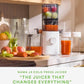 Nama J3 Compact Cold Press Juicer – Space Saving & Self Feeding for Hands-Free Operation – Lightweight, Portable Zero Waste Slow Masticating Juicer – Easy Cleanup & Assembly - White