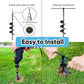 Heavy Duty Dog Tie-Out Cable and Stake for Yard Camping, with 30ft Heavy Duty Cable with Spring, for Small Medium Large Dogs up to 210 lbs, 360°Swivel Dog Run- No Tangle, Spiral Dog Stake