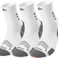 Compression Sport Running Socks: Athletic Crew Socks for Men Women Cycling Hiking Basketball Work,3 Pairs