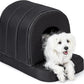 Orthopedic Dog House - Outdoor Waterproof Dog Shelter w/Porch - Indoor Pet House w/Egg-Crate Foam - Cooling - Machine Washable - Ideal for Small Breeds & Fits 24-Inch Crate - 23"x16"