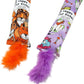 2 Pack Natural Interactive Catnip Cat Kicker with Feathers, Bite Resistant Chew Toy, Crinkle Kicker, Accessories for Indoor Cat