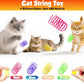 Cat toy pack with 27PCS self play accessories for indoor cats-cat teaser wand, fishing pole, suction cup, ball, string, mouse, feathers and hanging interactive cat toys for kitten Exercise & Chase