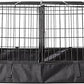 Amazon Basics Leakproof Canvas Bottom Guinea Pig Pet Cage with Divider Set, Black, 47.6"L x 24.2"W x 14.0"H
