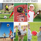 Realspring 6 Pcs Multi Sport Ball Set for Kid Teen Operation Christmas Official Size Football, Basketball, Soccer, Volleyball, Playground Ball, Baseball with Sports Equipment Bag Pump