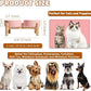Elevated Ceramic Dog Bowl Set - Raised Feeding Bowls with Non-Slip Bamboo Stand - Small Pet Dishes for Food and Water - Ideal for Cats and Puppies - 16.23 OZ - 2 Cups - 480 ML