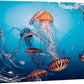 wall26 Canvas Print Wall Art Tiger Stripe Jellyfish Underwater Ocean Sea Nature Animals Photography Realism Rustic Scenic Landscape Wilderness Colorful for Living Room, Bedroom, Office - 32"x48"