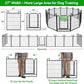 Dog Playpen Outdoor 12 Panels Heavy Duty Dog Fence 32" Height Anti-Rust with Doors Portable for RV Camping Yard, Total 27FT, 58 Sq.ft, Snowy Black