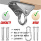 Yes4All Punching Bag Hanger, Stainless Steel Swivel Chain with 4 Snap Hooks for Heavy Bag, Gym Swing, Trapeze, and Hammock