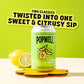Popwell Lemon Lime Caffeinated Better-For-You Prebiotic Soda, with 6g Fiber, 1g Sugar, Vitamins and Immunity Support, 12 fl oz Cans (pack of 12)