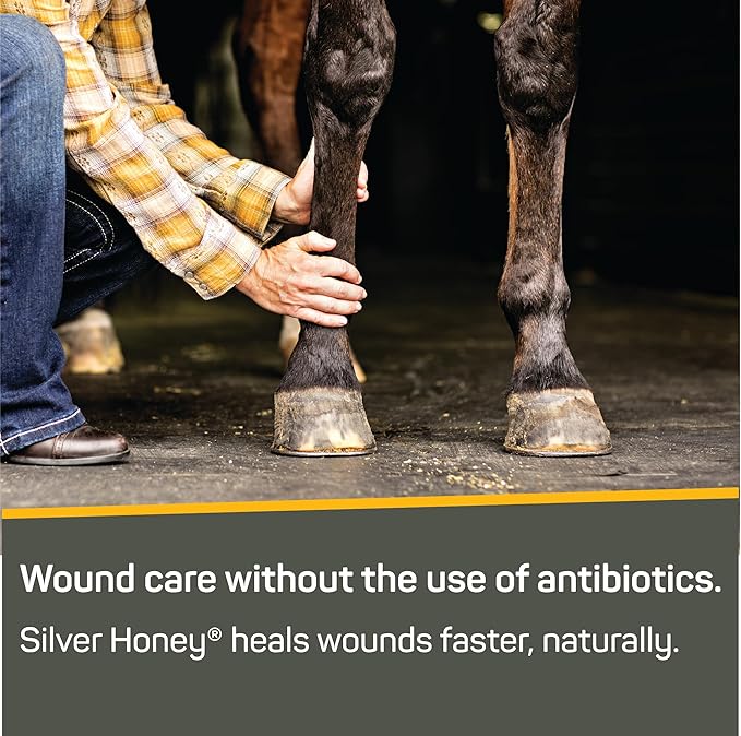 Absorbine Silver Honey Rapid Wound Repair Spray Gel 8oz Bottle, Manuka Honey & MicroSilver BG