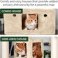 Furhaven 69.3" Tall Cat Tree for Indoor Cats, Ft. Sisal Scratching Posts, 2x Cat Condos, & Toys - Tiger Tough Double Decker Interactive Playground Tower - Cream, One Size