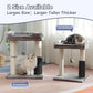 Cat Tree Tower for Large Cats Cat Scratching Post with 20x15.7”Wide Top Bed, Self Groomer, Thick Scratch Post [Dia=4.5”] and Danging Ball Great for Indoor Cats-Large Grey