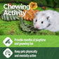 TEEWY 6PCS Hamster Chew Toys, Guinea Pig Chew Toys for Teeth with Natural Vegetables and Timothy Grass, Chinchilla Toys,Dental Care for Rats/Guinea Pigs/Hamsters and Gerbil, Leaf-Shape