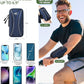 HiRui Arm Bag & Wrist Bag Phone Holder, Sports Running Armband for Gym, Cycling & Workout, Compatible with iPhone 16/15/14 Series, Samsung Galaxy & More, Reflective, Adjustable, Secure Fit (Blue)