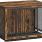 Feandrea Dog Crate Furniture, 38 Inches Dog Kennel for Dogs up to 70 lb, with Removable Tray, Heavy-Duty Dog Cage End Table, Double Doors Dog House, Rustic Brown UPFC013X01